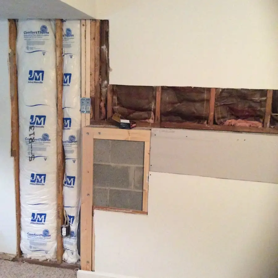 Wall insulation replacement during Odor Removal & Deodorization in Perinton